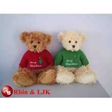 ICTI Audited Factory High Quality Custom promotional red christmas teddy bear plush toy